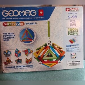 Geomag Super Color Panels - 52 Pcs - New - Open Box- Swiss Made